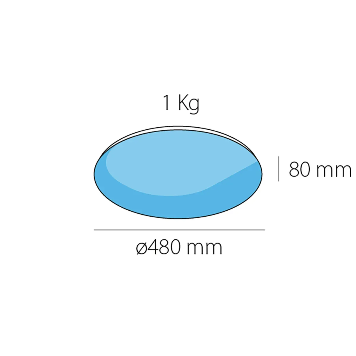 Lámpara de techo plafón LED EARTH – Diseño de La Tierra - Imagen 9