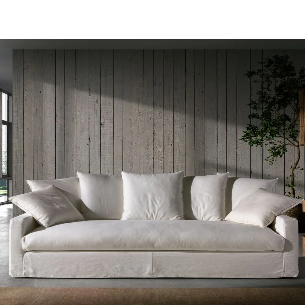 Sofá Versalles 3 plazas 202 cm Beige - Imagen 2