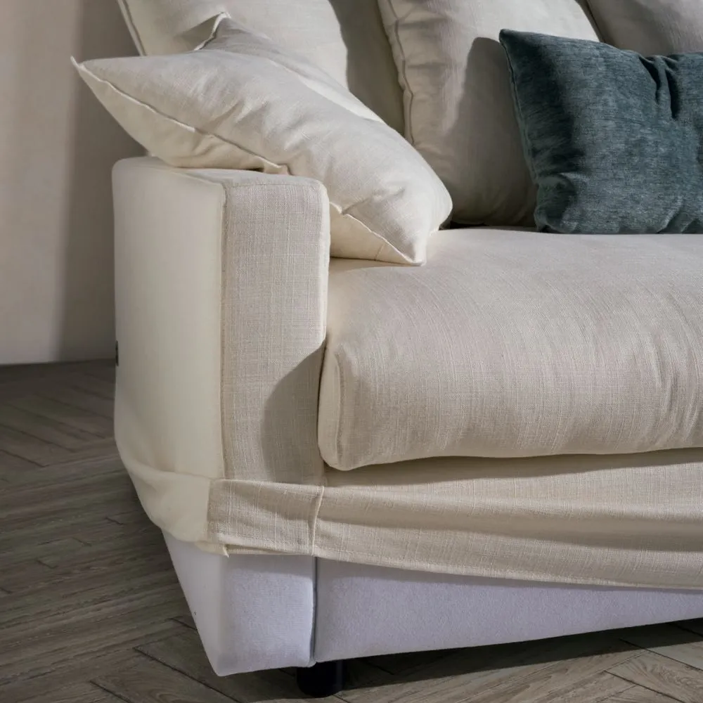 Sofá Versalles 3 plazas 202 cm Beige - Imagen 3