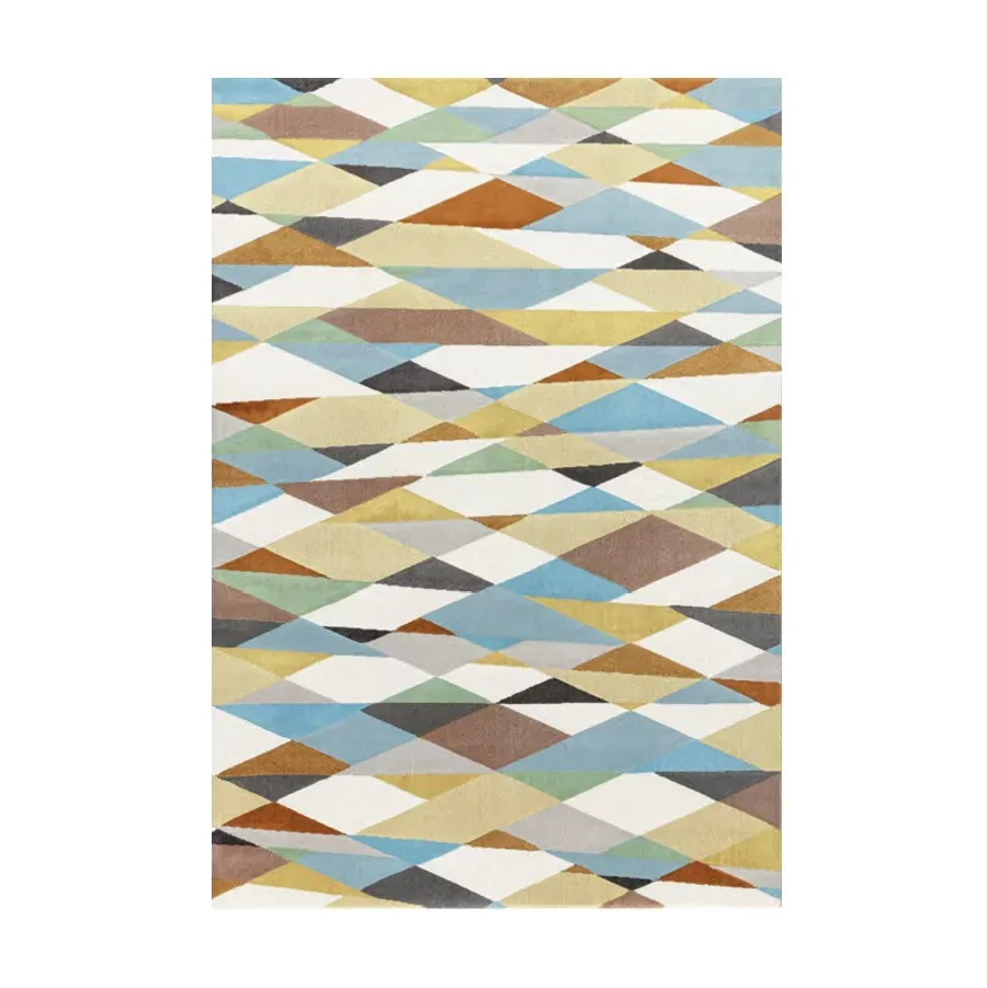 Alfombra de rombos multicolor