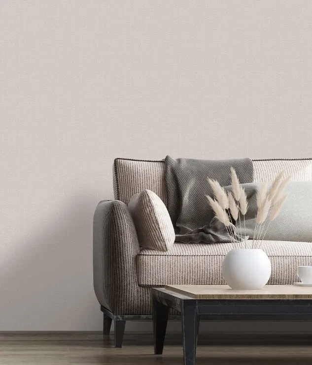 Papel pintado vinílico espiga relieve Beta Lino - Imagen 5