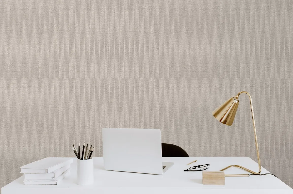 Papel pintado vinílico espiga relieve Beta Topo - Imagen 5