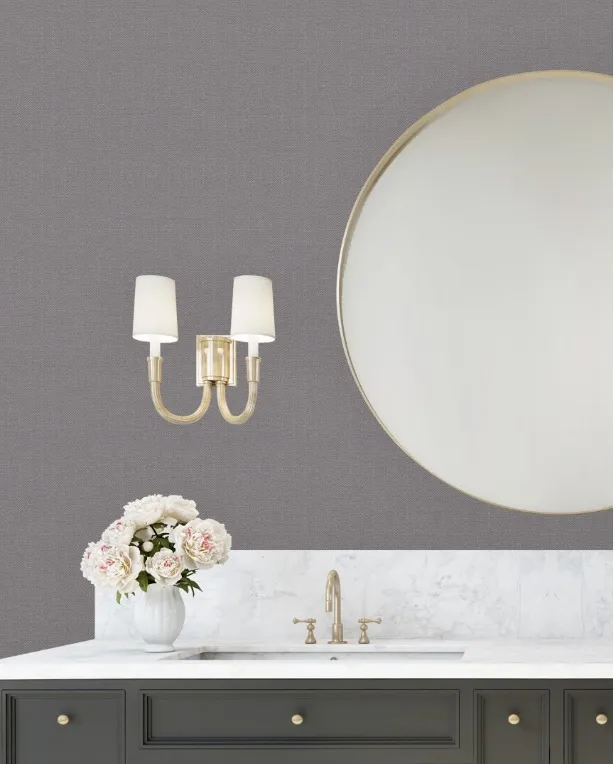 Papel pintado vinílico espiga relieve Beta Dark Grey - Imagen 3