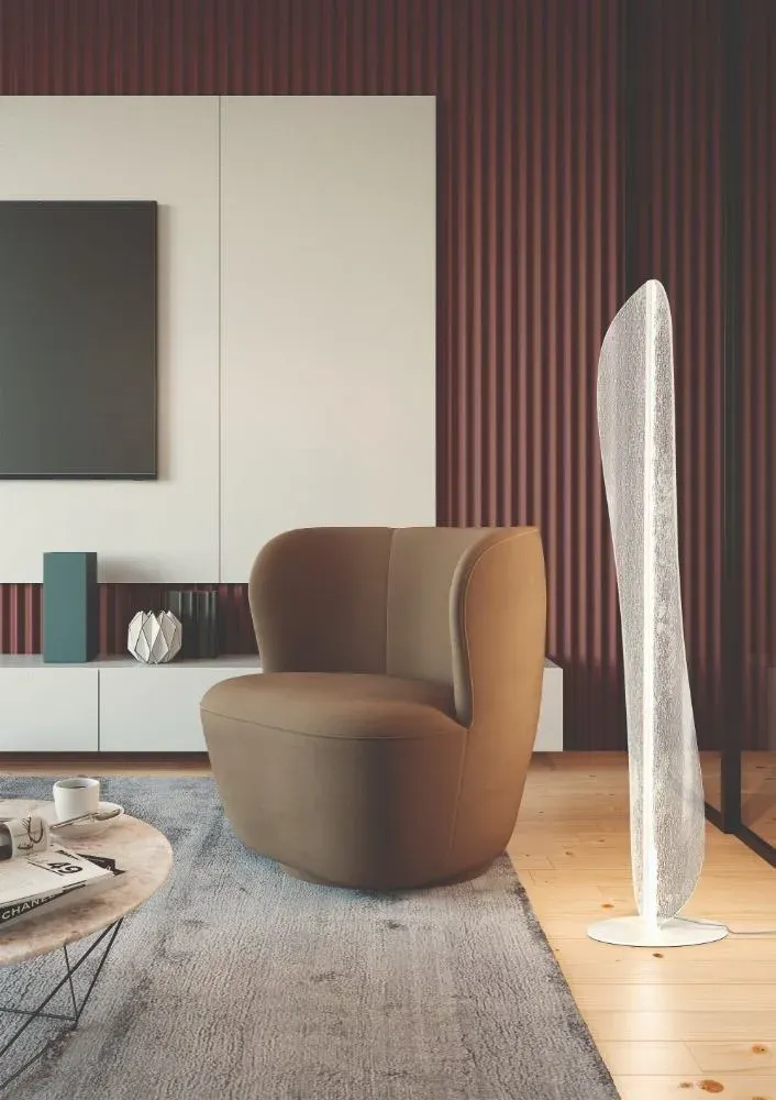 Lámpara de pie Bianca LED en acrílico blanco - Imagen 4