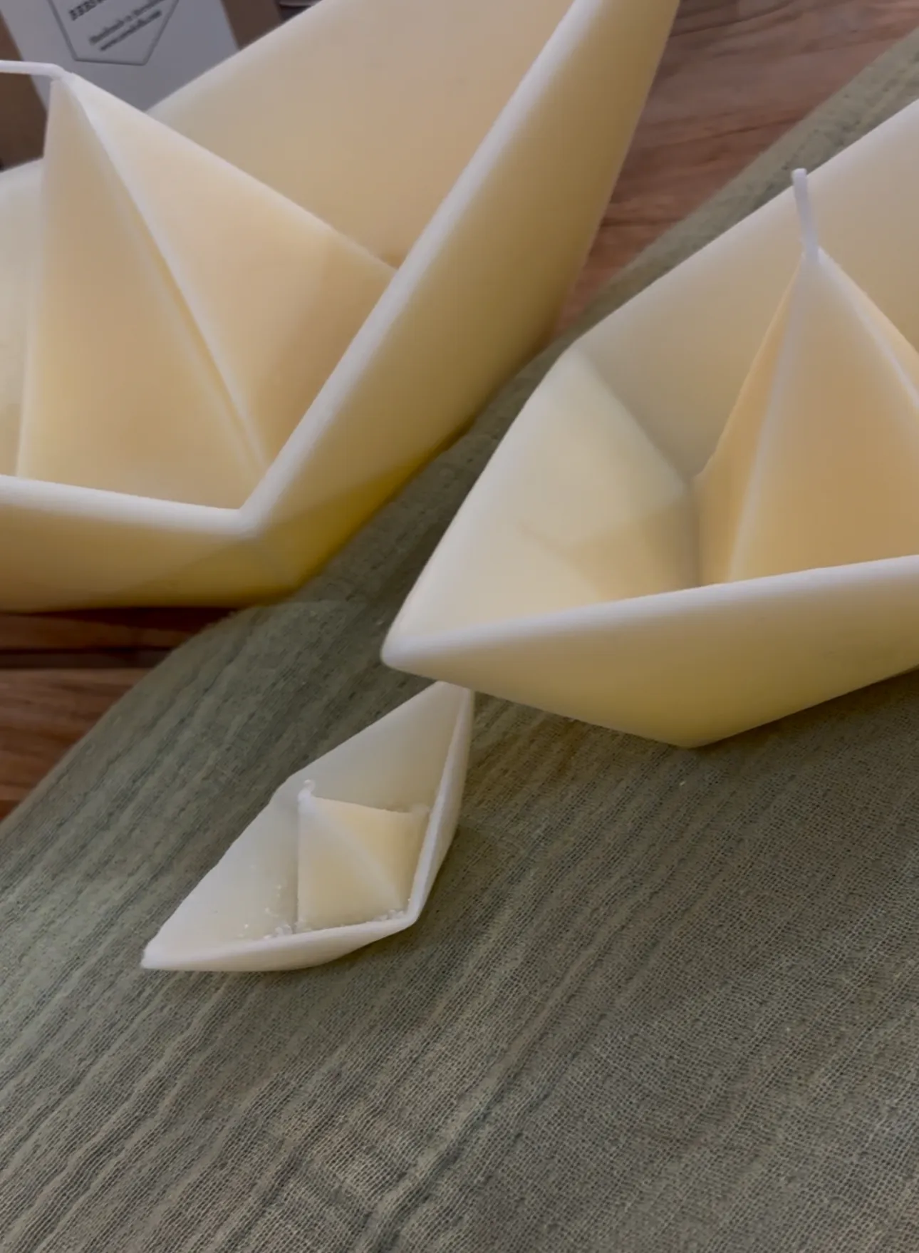 Vela decorativa Bajel Natural Large - Imagen 4