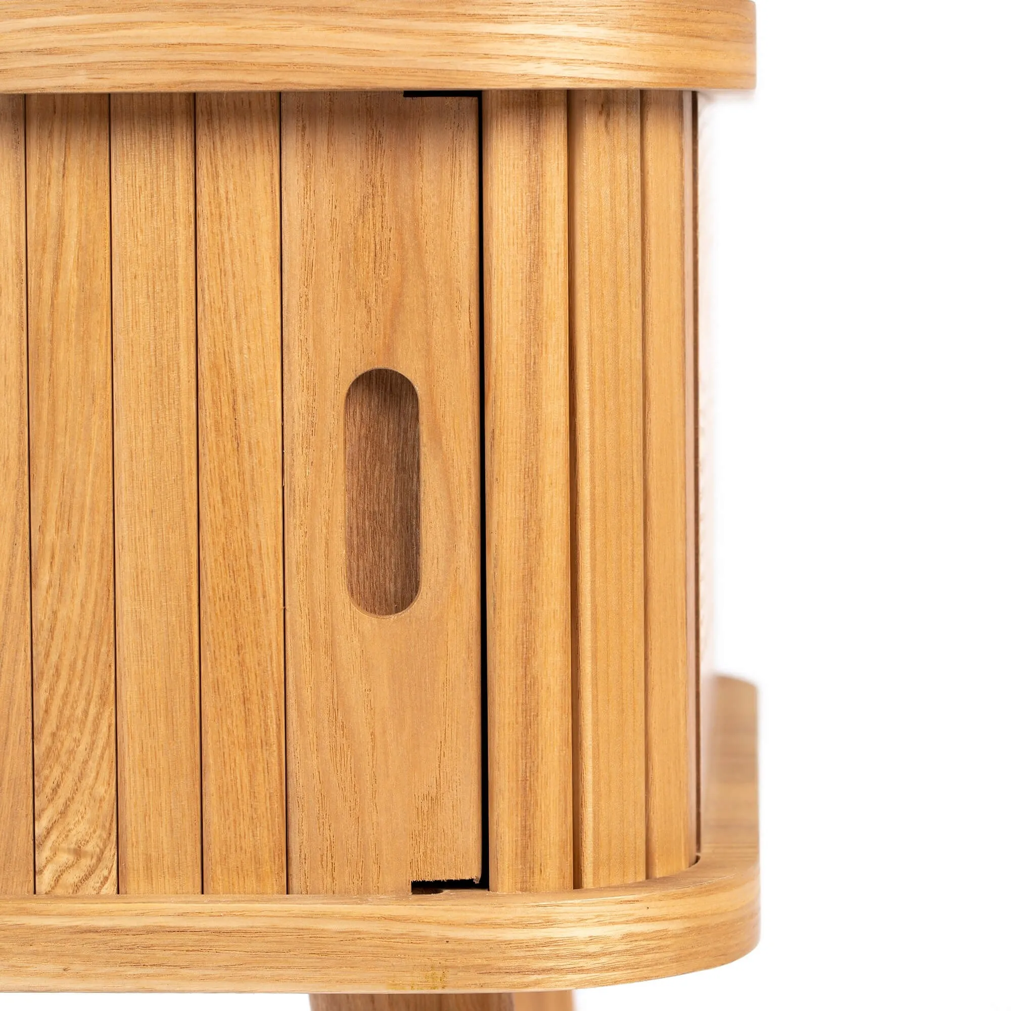 Mesa auxiliar Barbier en madera de fresno Natural - Imagen 5