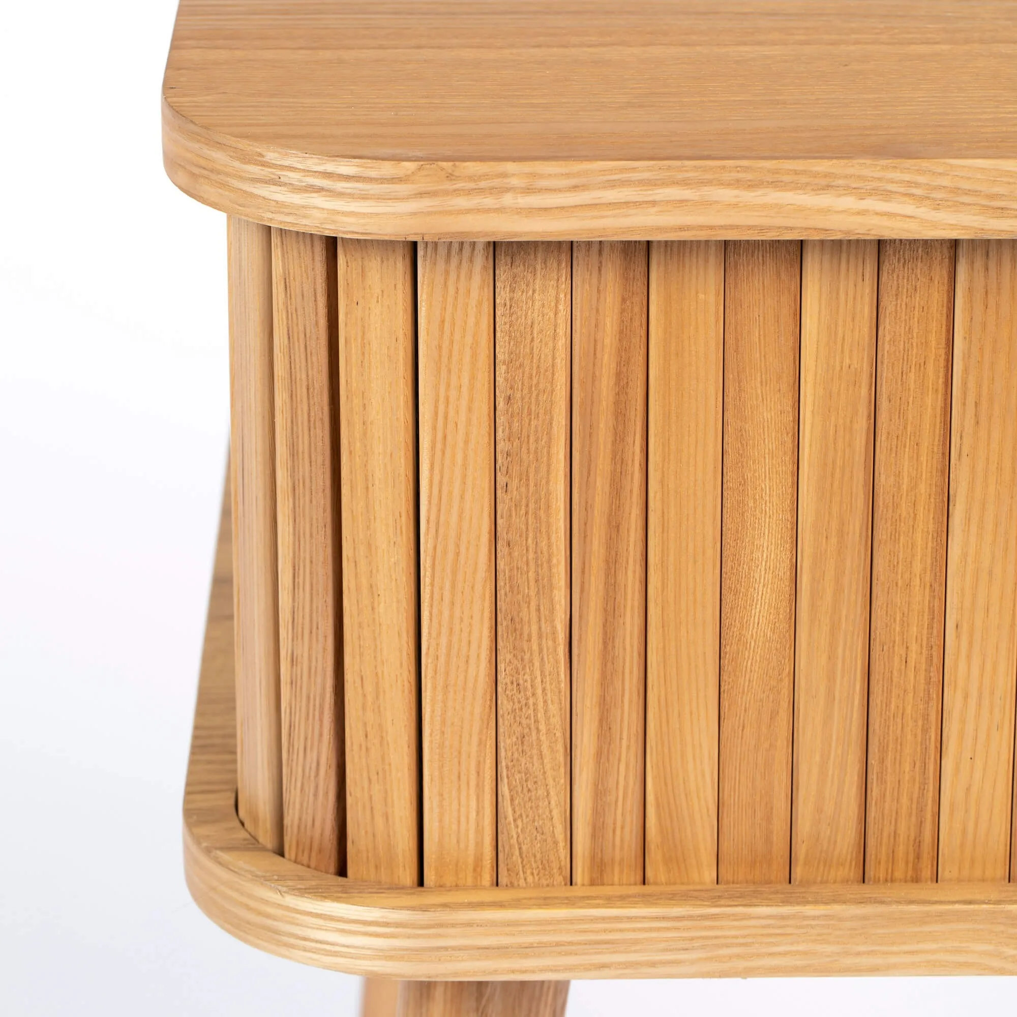 Mesa auxiliar Barbier en madera de fresno Natural - Imagen 4