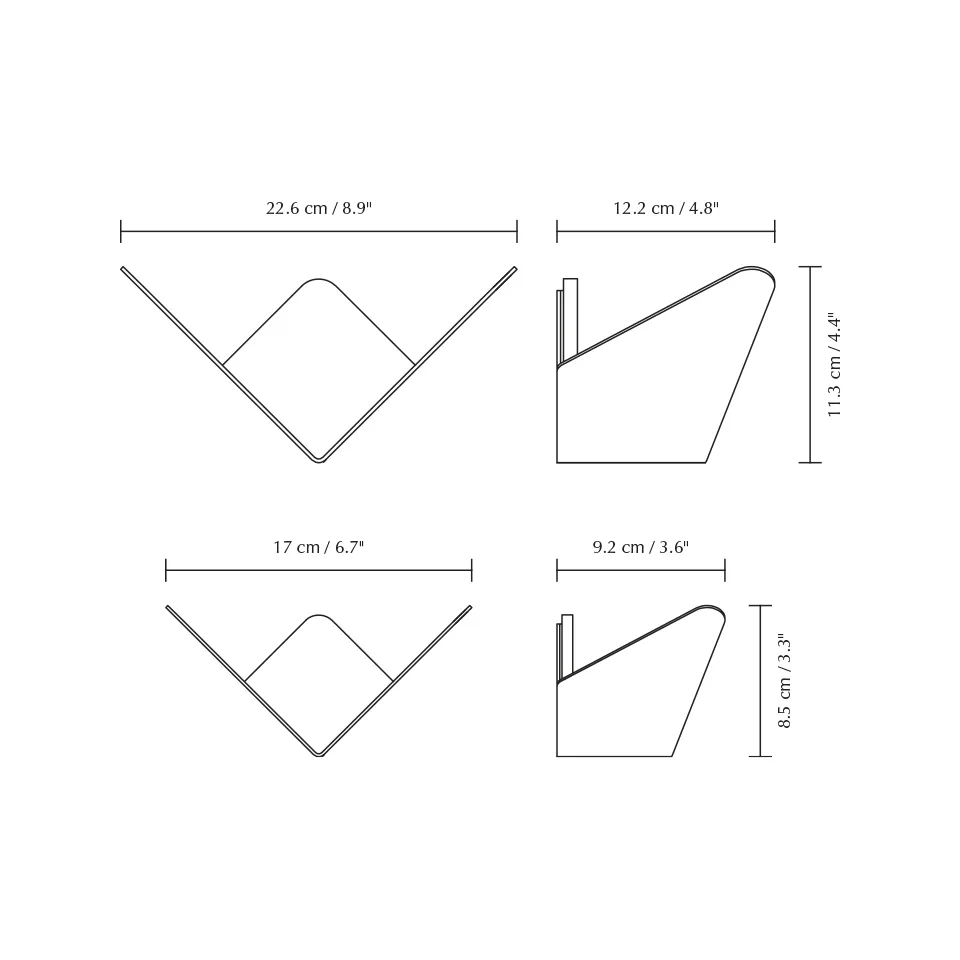 Perchero Butterflies en Roble y metal Anthracite Grey Medium - Imagen 6