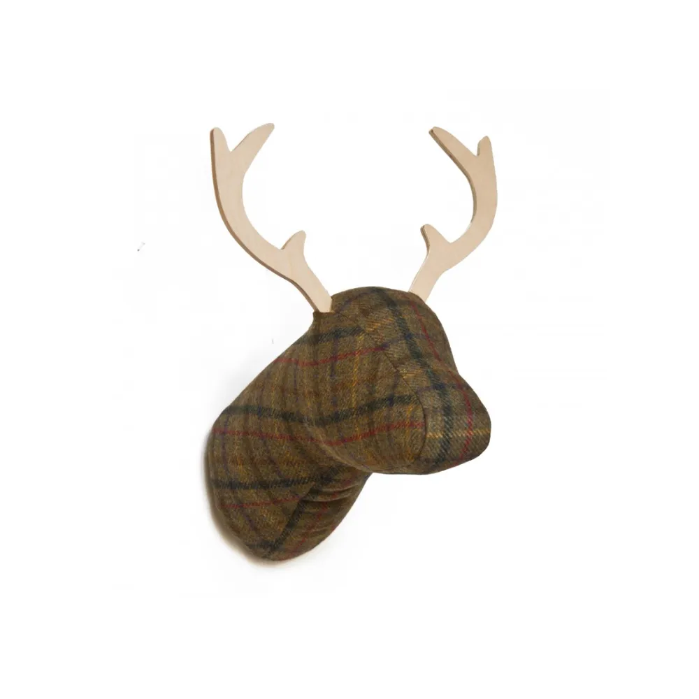 Cabeza de animal decorativa Deer Belmont en felpa Small