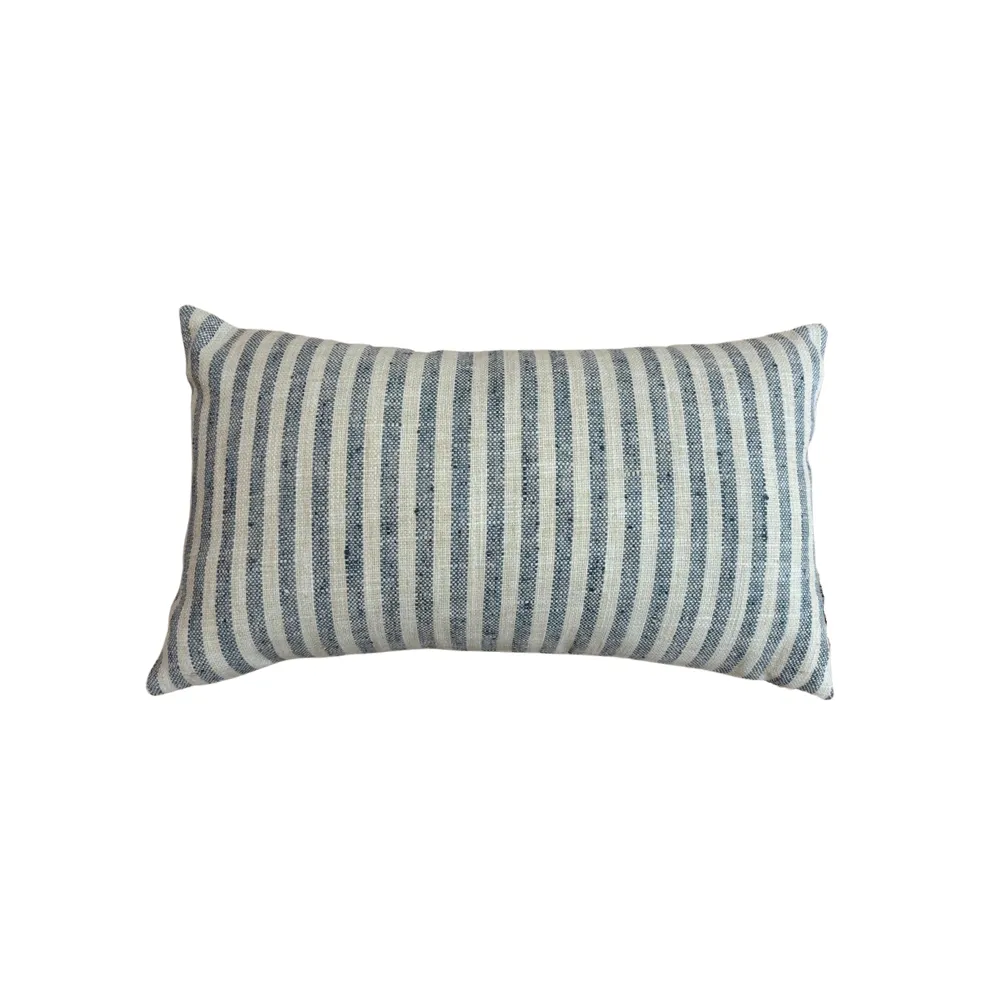 Funda de cojín SUENH Signature en poliéster 100% 30×50 Blue Stripes