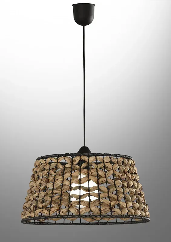 Lámpara colgante en fibra vegetal