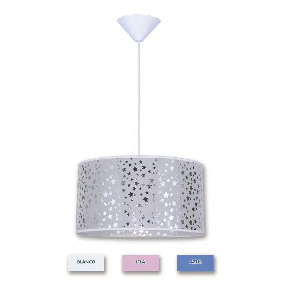 Lámpara colgante infantil con estrellas