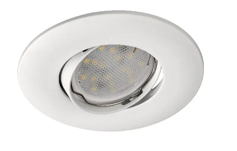 Foco empotrable LED de aluminio redondo orientable