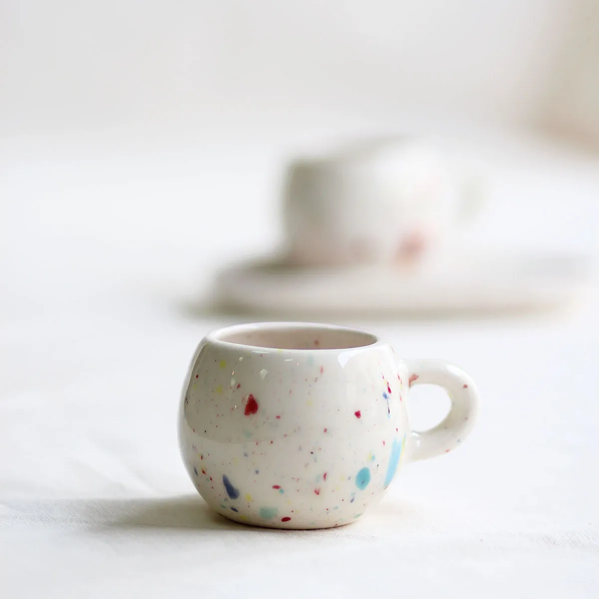 Bica para café – Blanco – Colección pinceladas