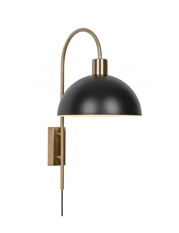 Aplique de pared Guillen en Latón Negro