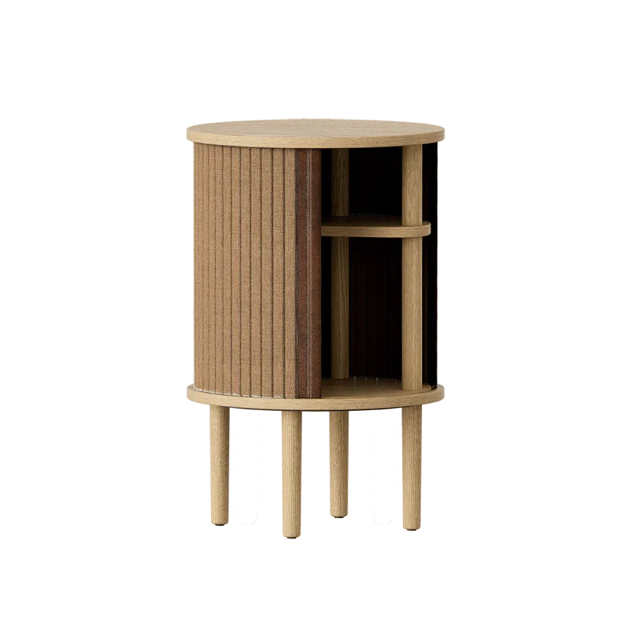 Mesa auxiliar Audacious en madera de roble Natural Sugar Brown