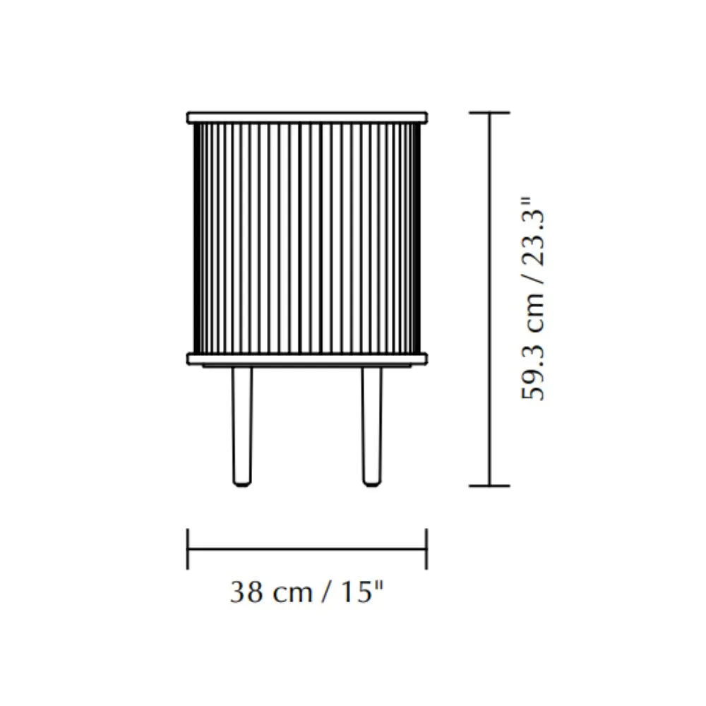 Mesa auxiliar Audacious en madera de roble Natural Sugar Brown - Imagen 7