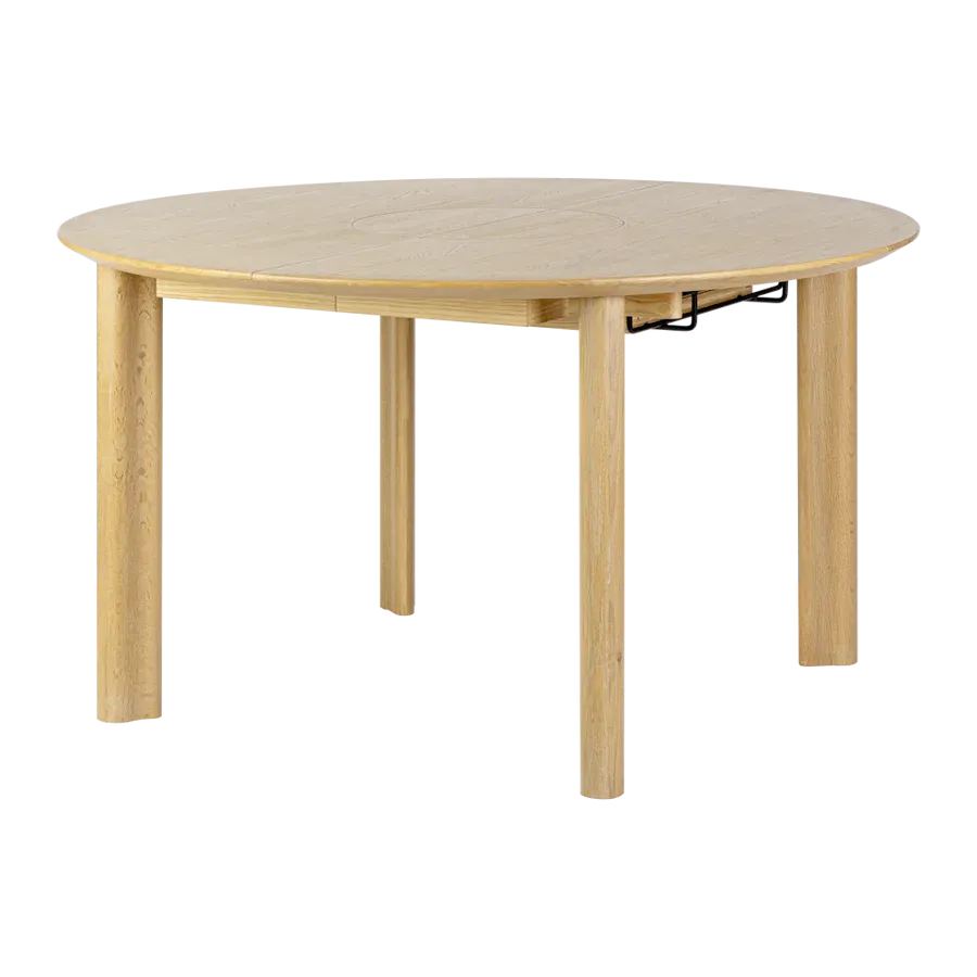 Mesa de comedor extensible Comfort Circle en madera de roble Natural - Imagen 2