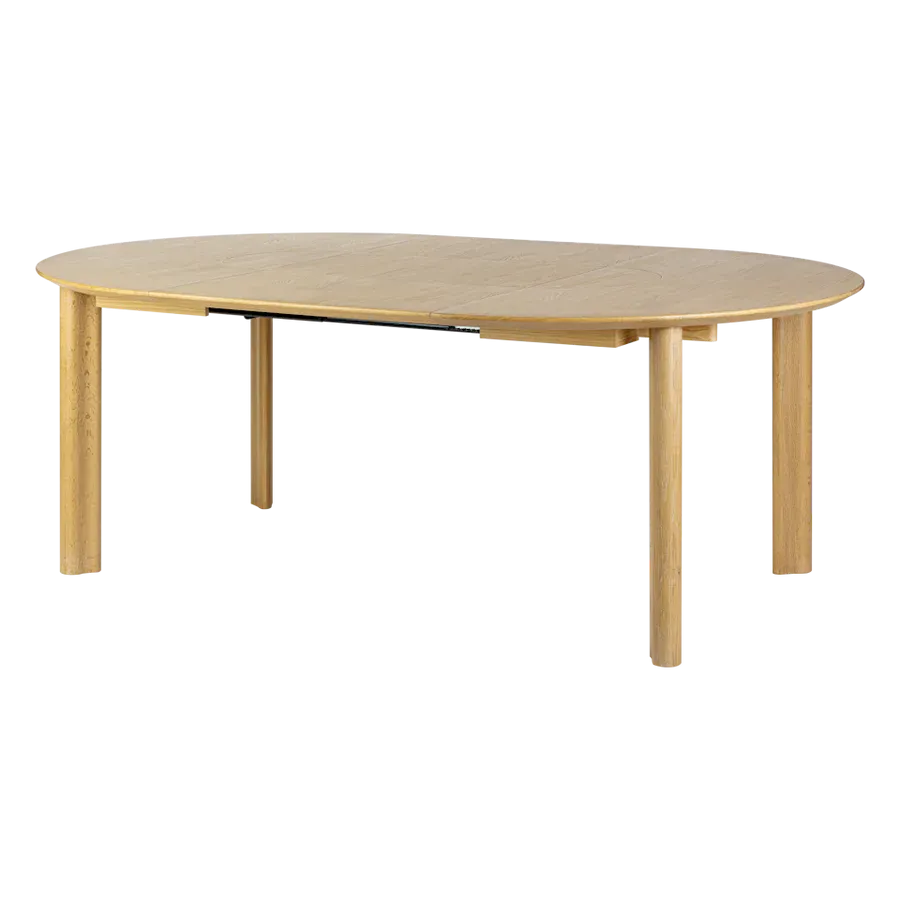Mesa de comedor extensible Comfort Circle en madera de roble Natural - Imagen 4