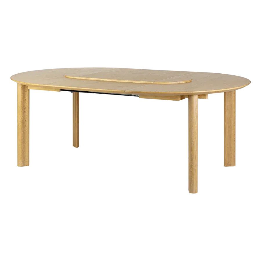Mesa de comedor extensible Comfort Circle en madera de roble Natural - Imagen 5