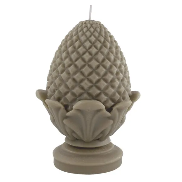 Vela decorativa Pinacle Brown Large