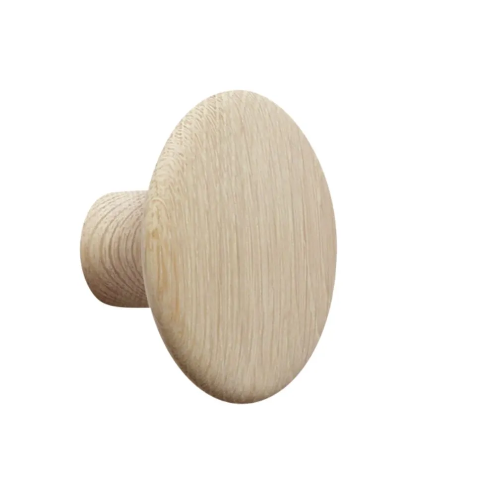 Perchero de pared Dots en madera de roble Natural Medium