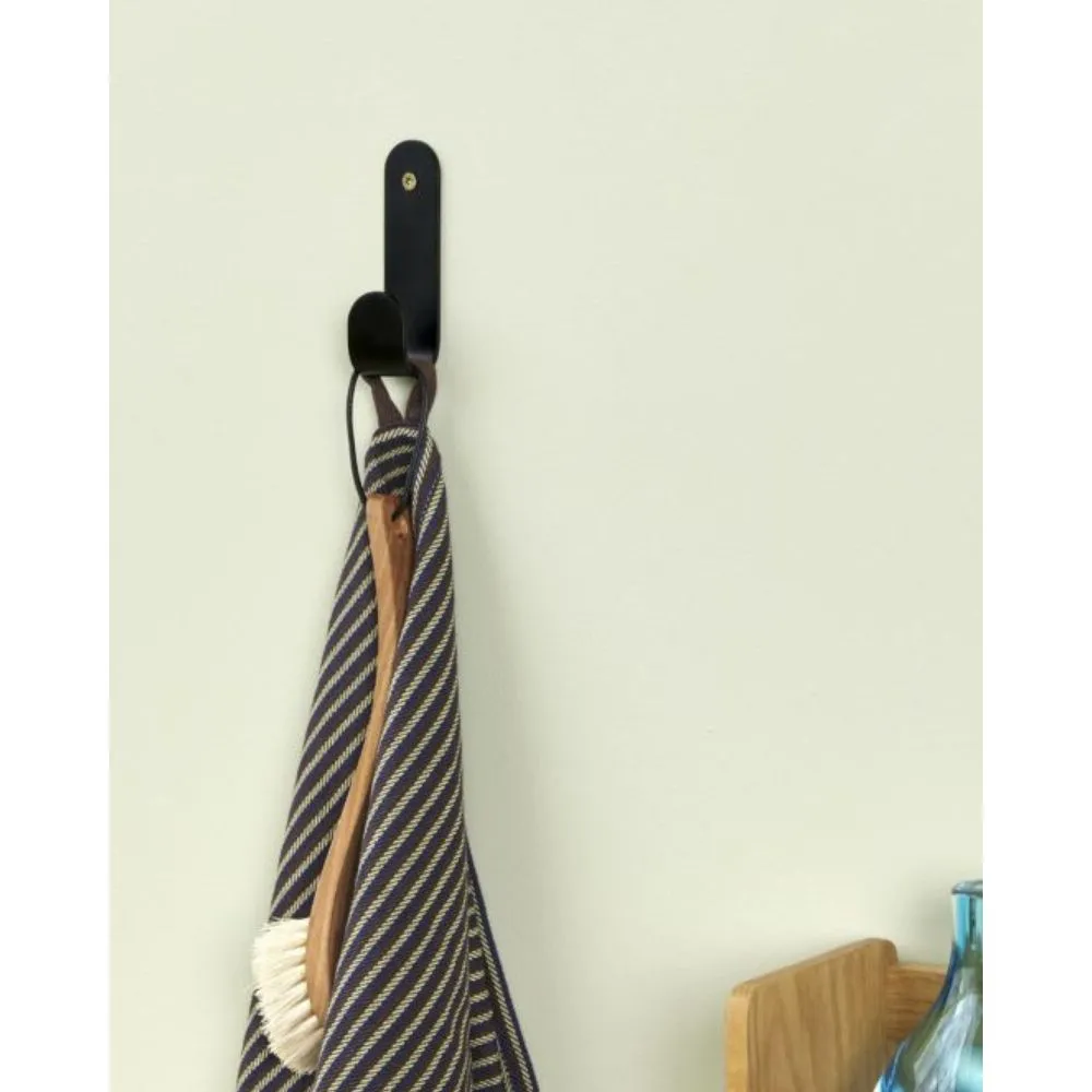 Perchero de pared Piccolo de metal Black Crochet - Imagen 2