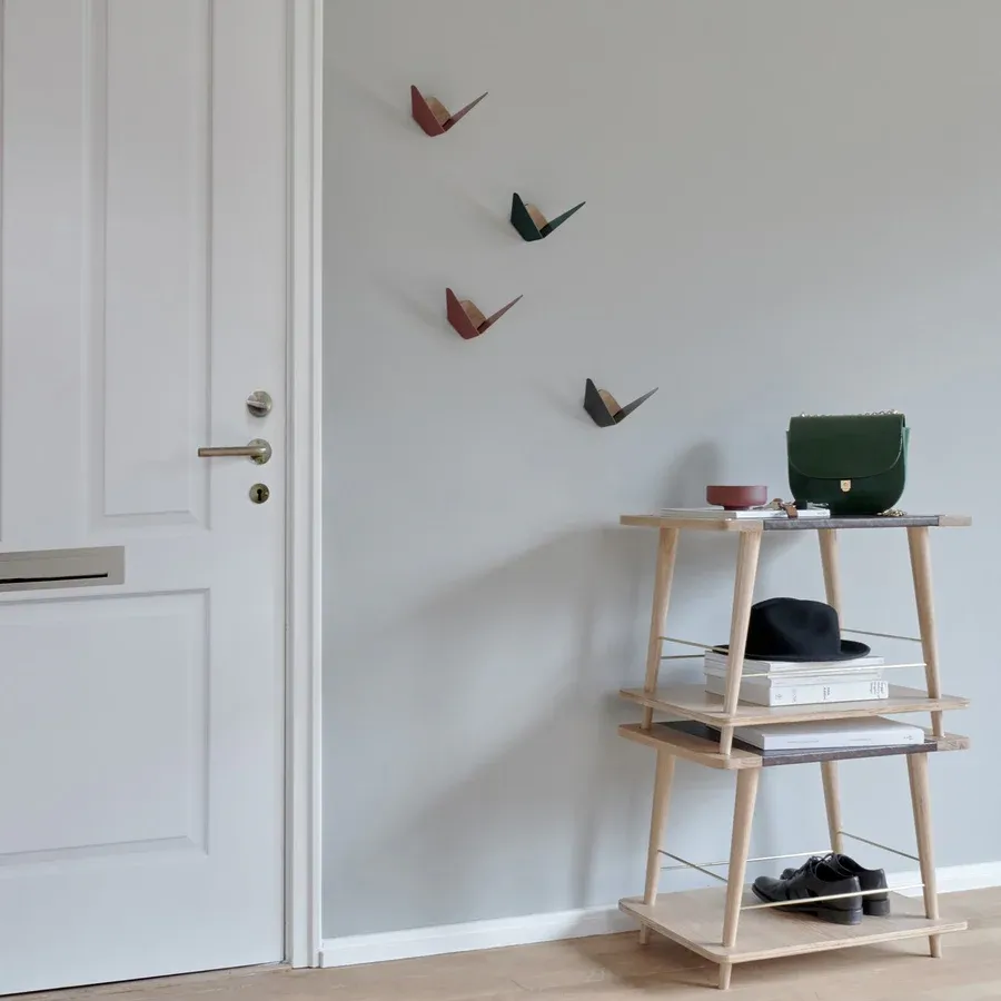 Perchero Butterflies en Roble y metal Anthracite Grey Medium - Imagen 5