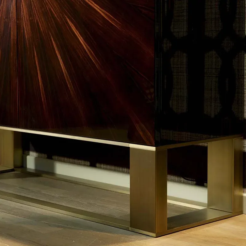 Cabina Gerard de ébano de maccasar y latón - Imagen 3