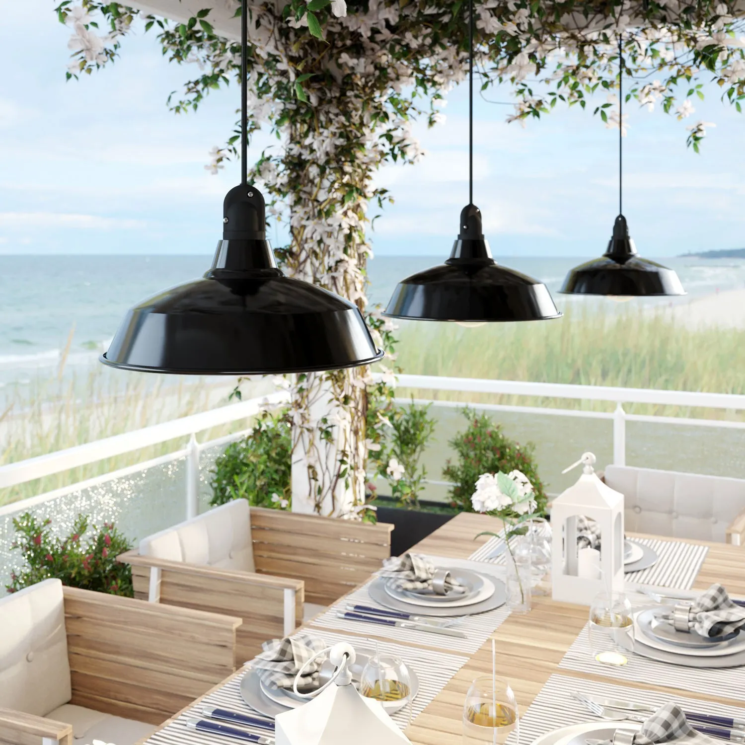 Cable eléctrico exterior Eiva IP65 en tejido SM04 Black - Imagen 3