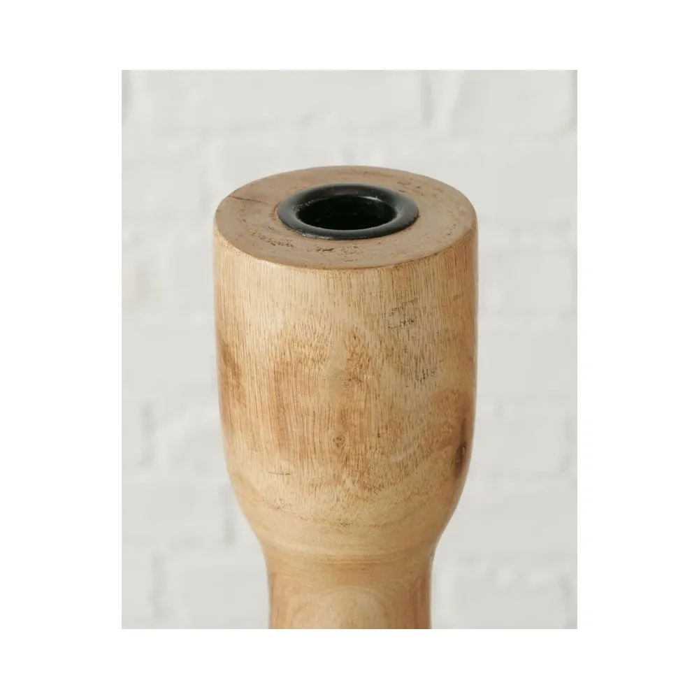 Candelabro Caldeas en madera de mango Natural Medium - Imagen 3