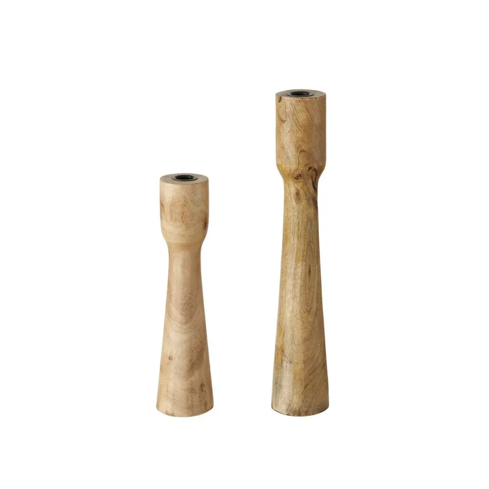 Candelabro Caldeas en madera de mango Natural Medium - Imagen 4