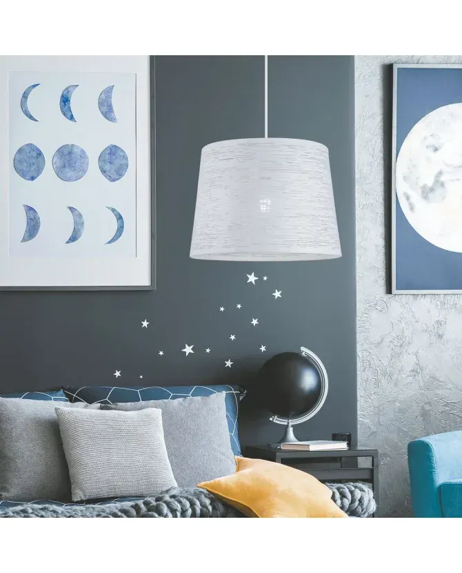 Lámpara colgante Tulón en Metal Blanco | Lámparas Modernas - Imagen 2