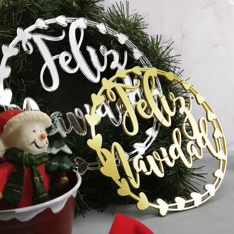 Corona prediseñada Feliz Navidad