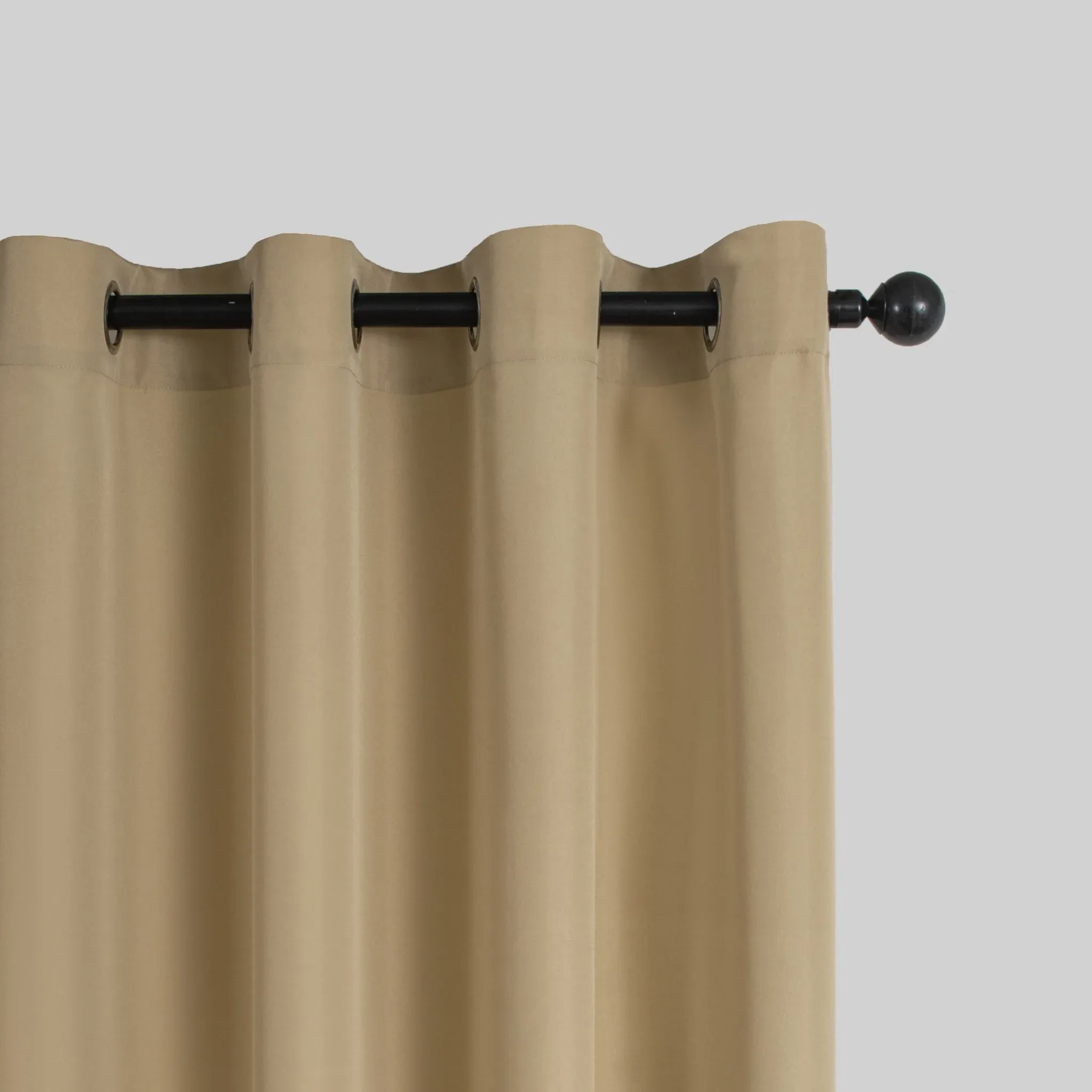 Cortina De Tejido Poliéster Colores Sólidos - Imagen 7