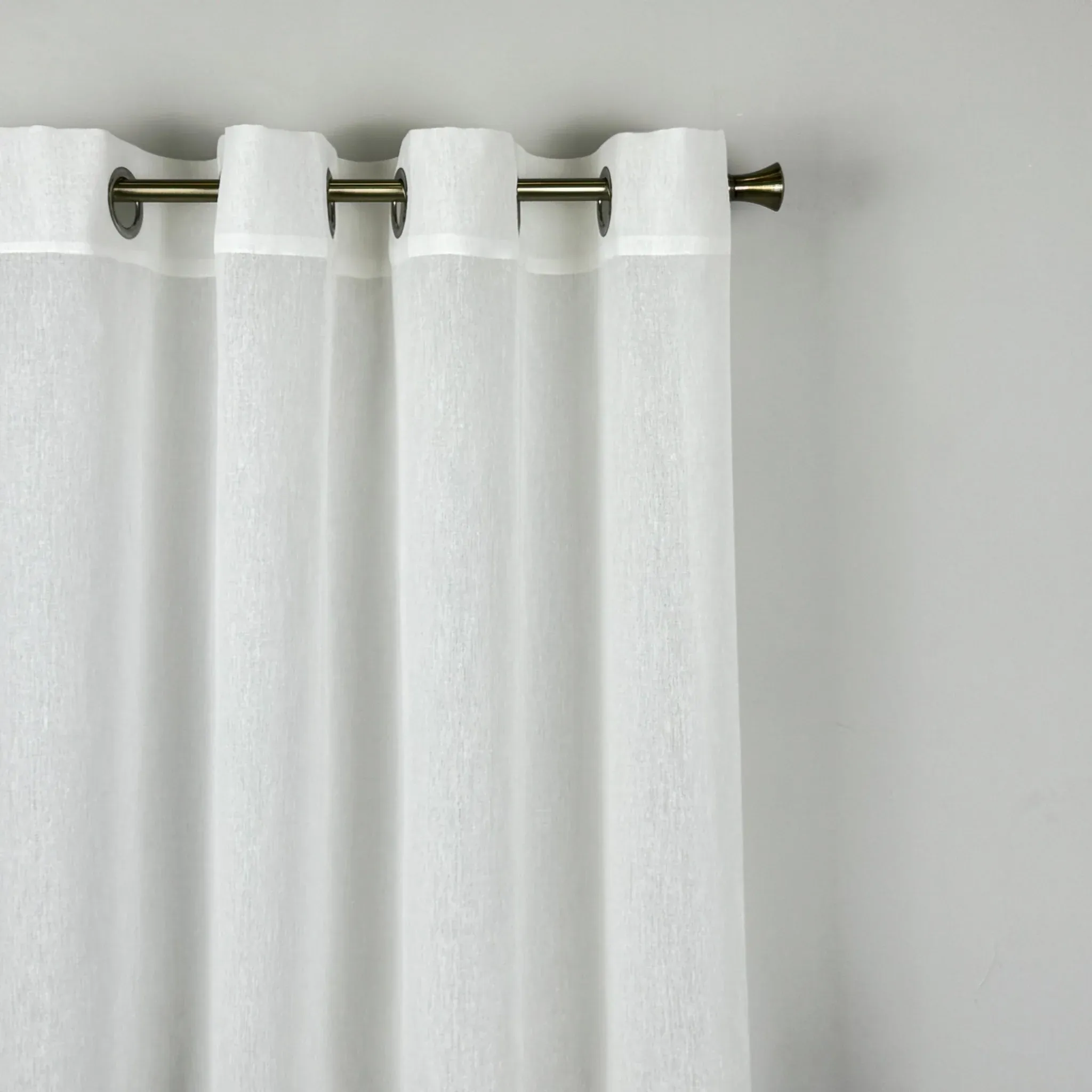 Cortina De Visillo Transparente Con Bordado De Hoja Monstera Poliéster 150x260cm - Imagen 6