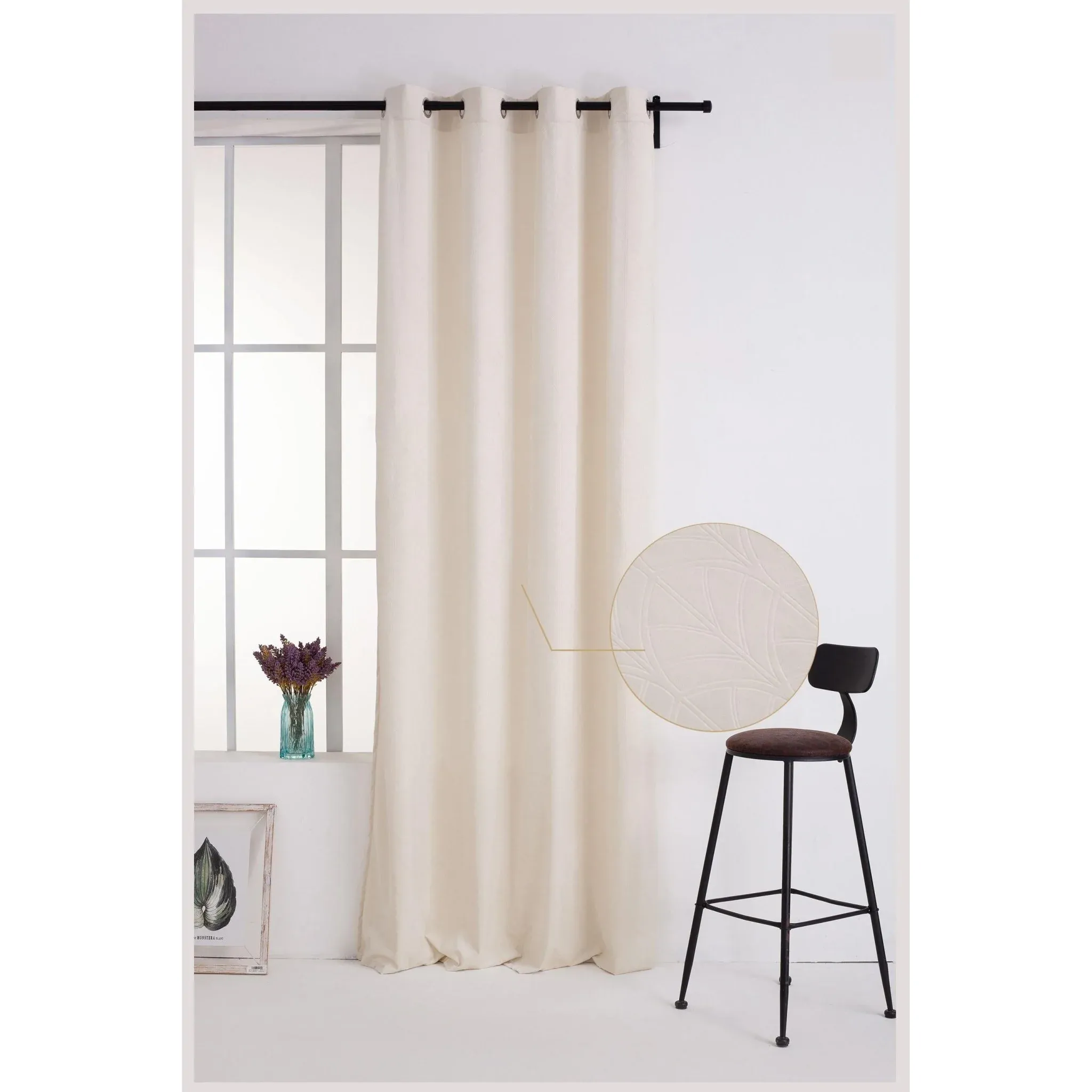 CORTINA DE TERCIOPELO HOLANDÉS ABANICO 150X260CM