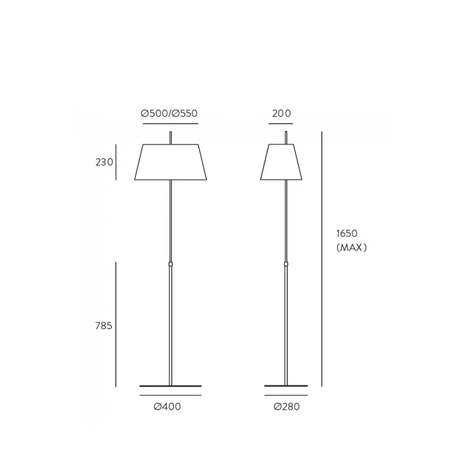 Lámpara de pie ovalada Ona - Imagen 3