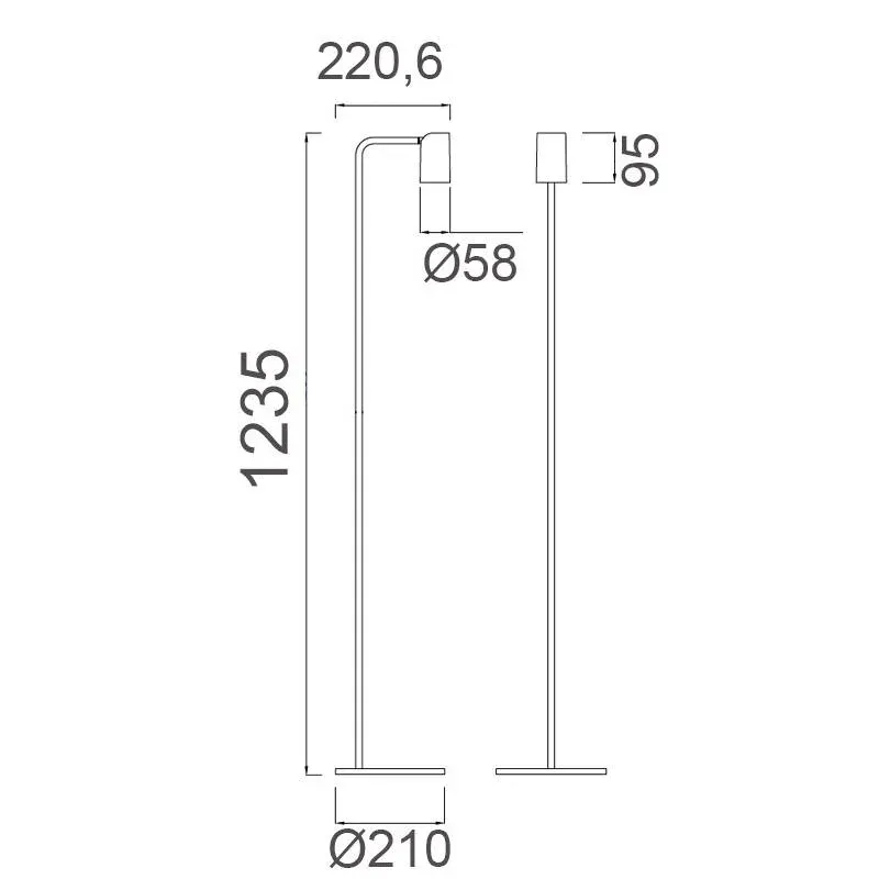 Lámpara de Pie SAL – Diseño Minimalista con Foco Direccionable - Imagen 7
