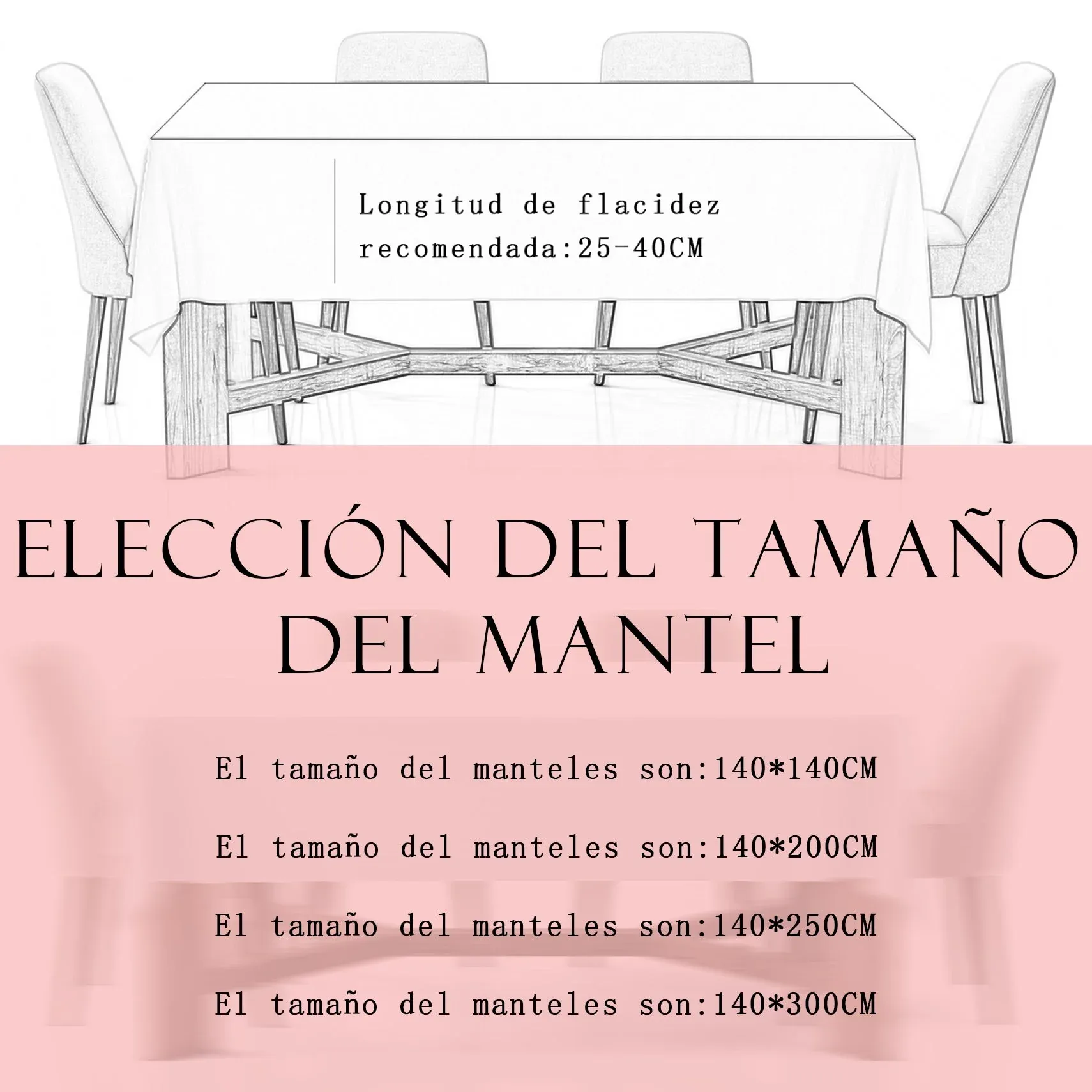 Mantel De Navidad Multilla 60% Poliéster, 30% Algodón, 10% Poliamida Con Diseño Ciervos Rojo - Imagen 3