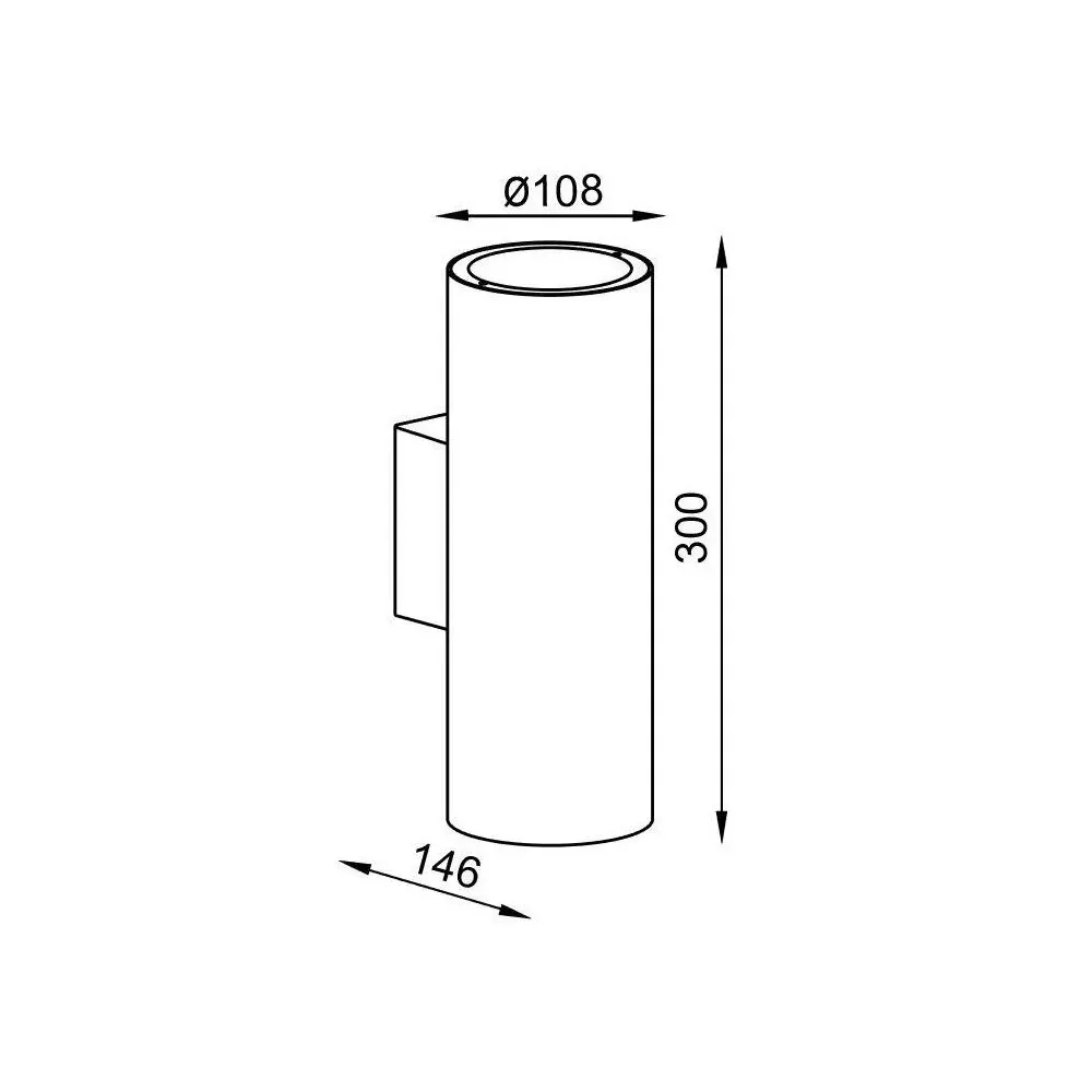 Aplique de pared exterior modelo Volcano en acabado grafito, disponible con una o dos luces - Imagen 5