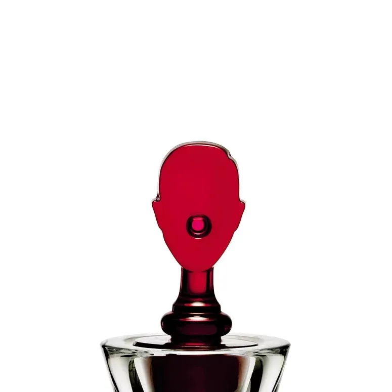 Botella de cristal con tapón rojo de Marcel Wanders para Baccarat - Imagen 2