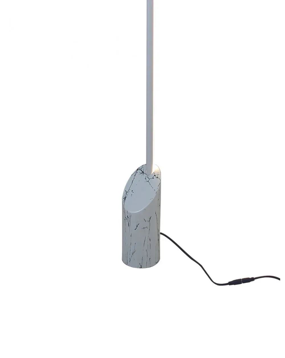 Lámpara de pie LED con decoración mármol blanco | Luz indirecta regulable - Imagen 3