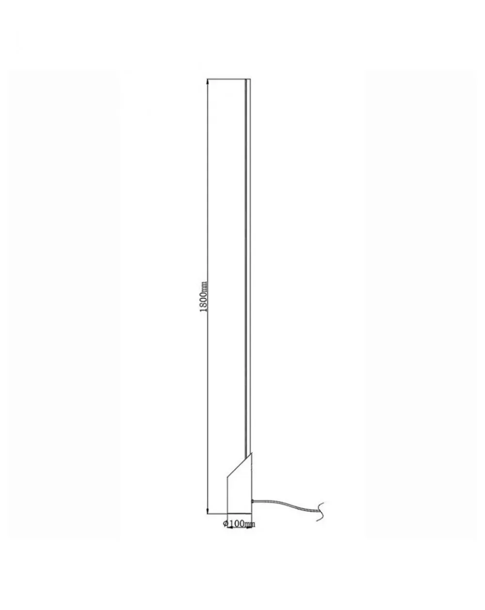 Lámpara de pie LED con decoración mármol blanco | Luz indirecta regulable - Imagen 2