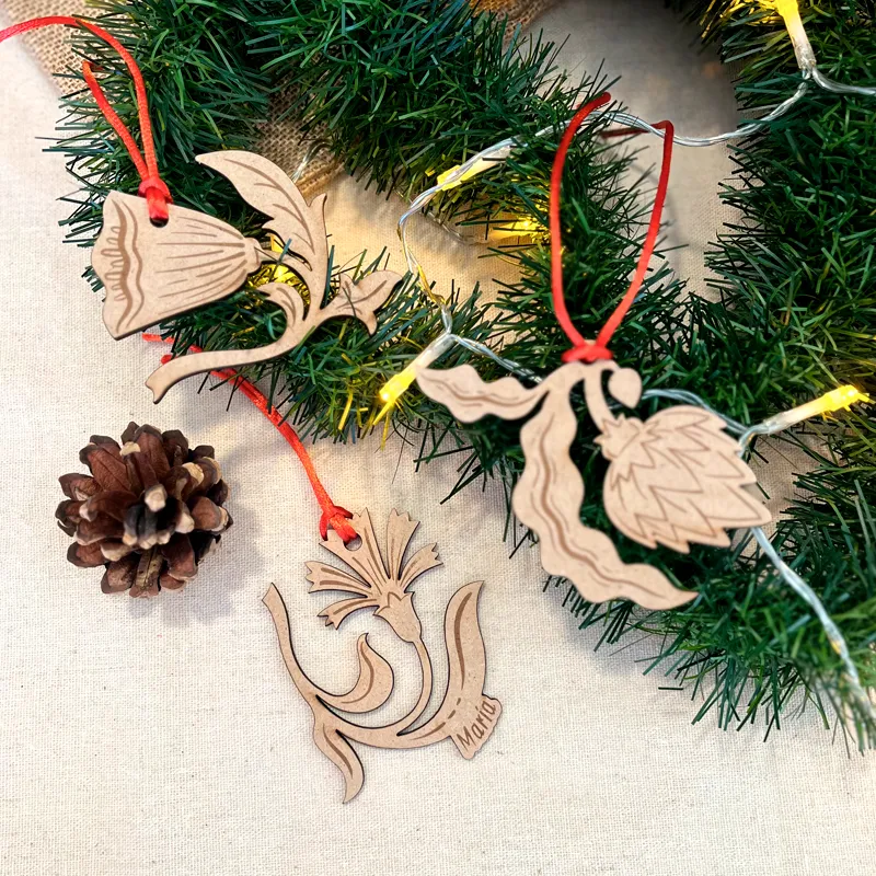 Pack de adornos florales para el árbol colección Aarón Mora - Imagen 2