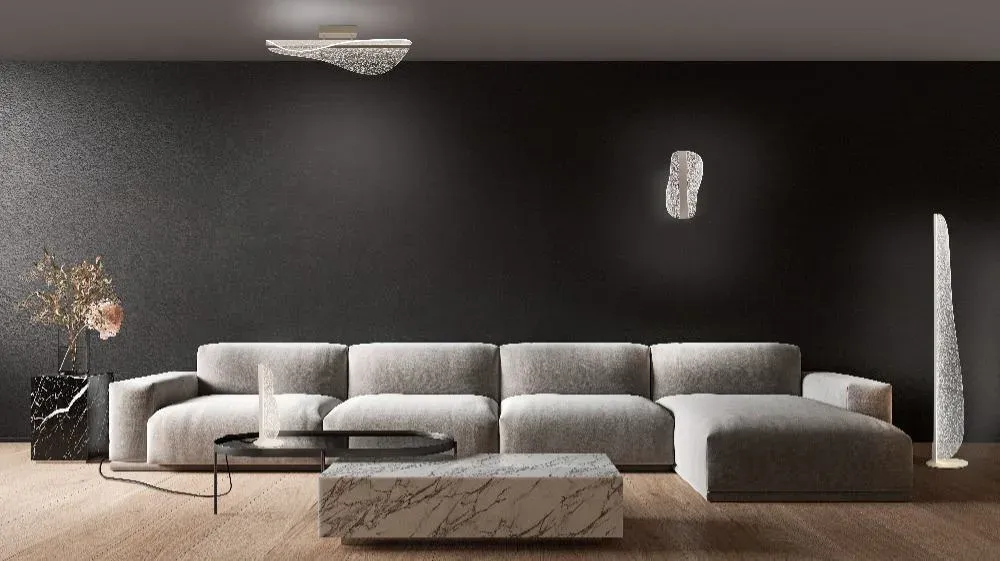 Lámpara de pie Bianca LED en acrílico blanco - Imagen 7