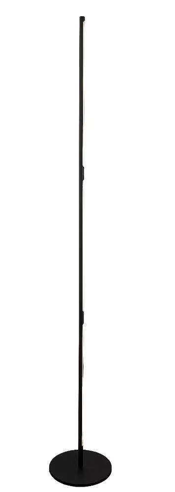 Lámpara de pie TORCH LED 25W en negro, diseño minimalista