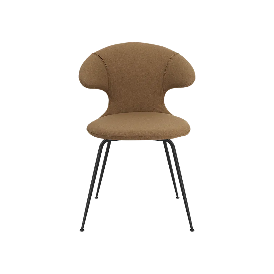 Silla Time Flies en poliéster y patas de acero Sugar Brown - Imagen 2