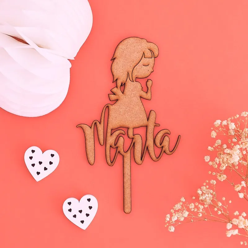 Topper personalizado silueta primera comunión