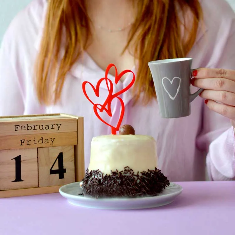 Topper corazones especial San Valentín